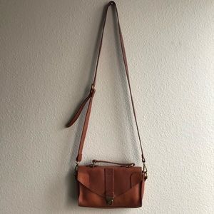 Madewell small leather brown bag